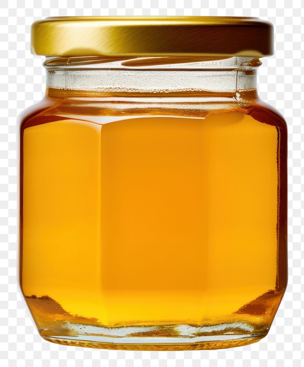 PNG  Honey jar perfume bottle white background.