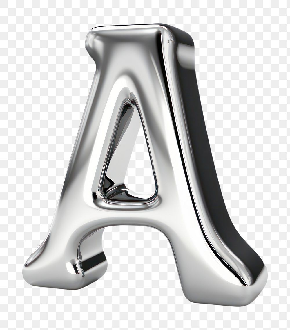 PNG Serif alphabet A shape white background furniture silver.