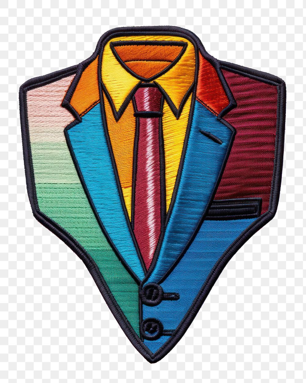 PNG Businessman badge craft tie. AI generated Image by rawpixel.