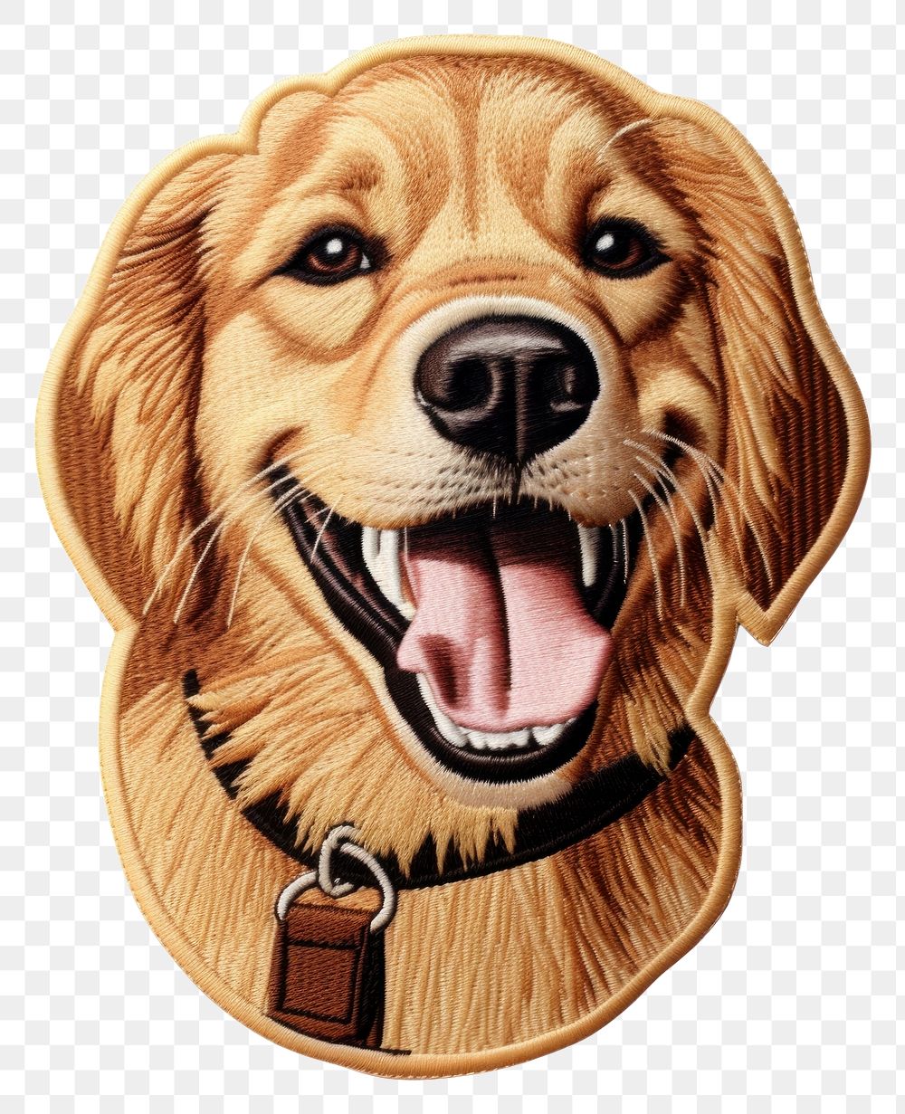PNG Happy golden retriever mammal animal pet. AI generated Image by rawpixel.
