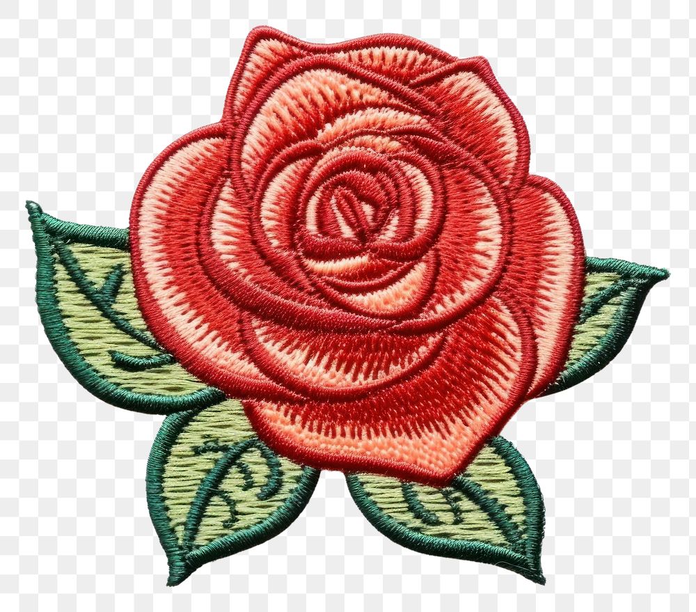 PNG Rose embroidery clothing pattern. AI generated Image by rawpixel.