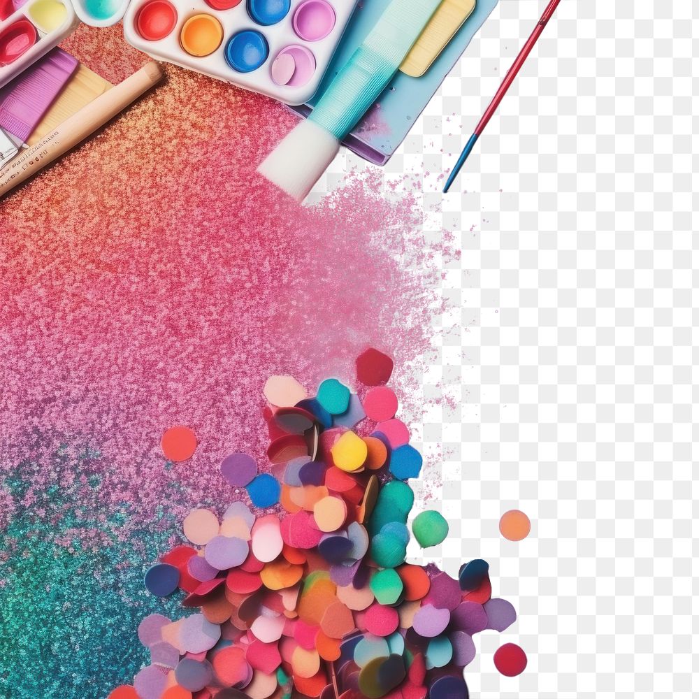 PNG Arts and crafts glitter pencil backgrounds. AI generated Image by rawpixel.
