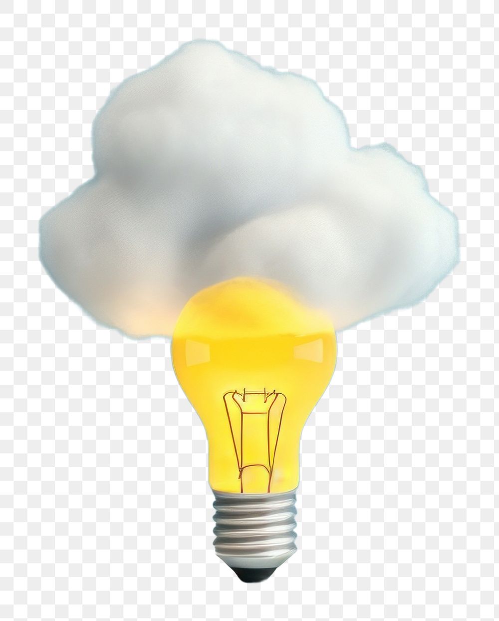 PNG  Light bulb with cloud lightbulb innovation electricity.
