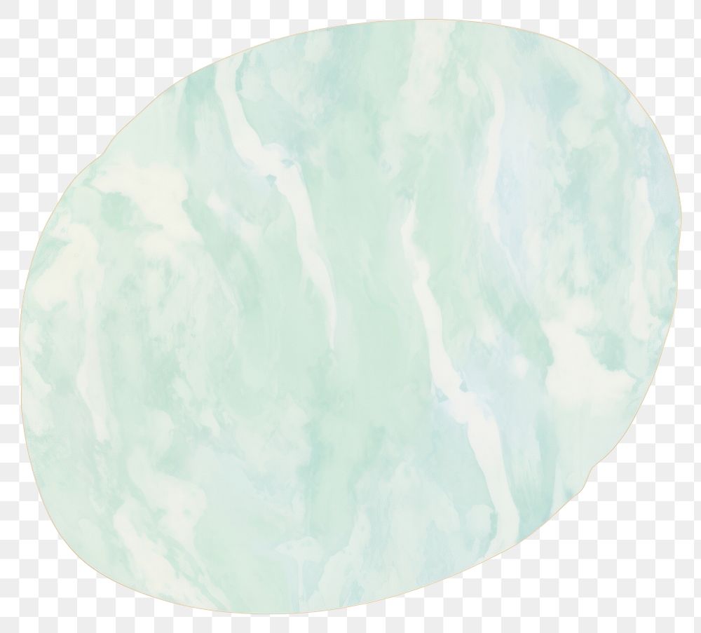 PNG Aqua marble distort shape abstract jewelry white background.