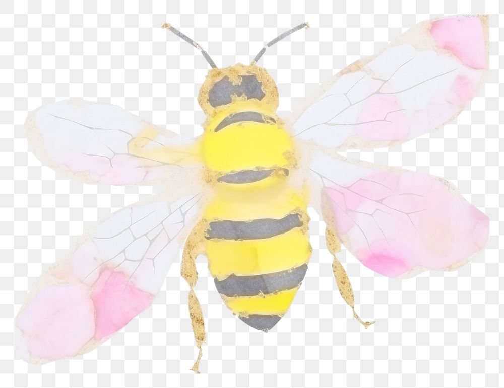 PNG Bee marble distort shape animal insect hornet.