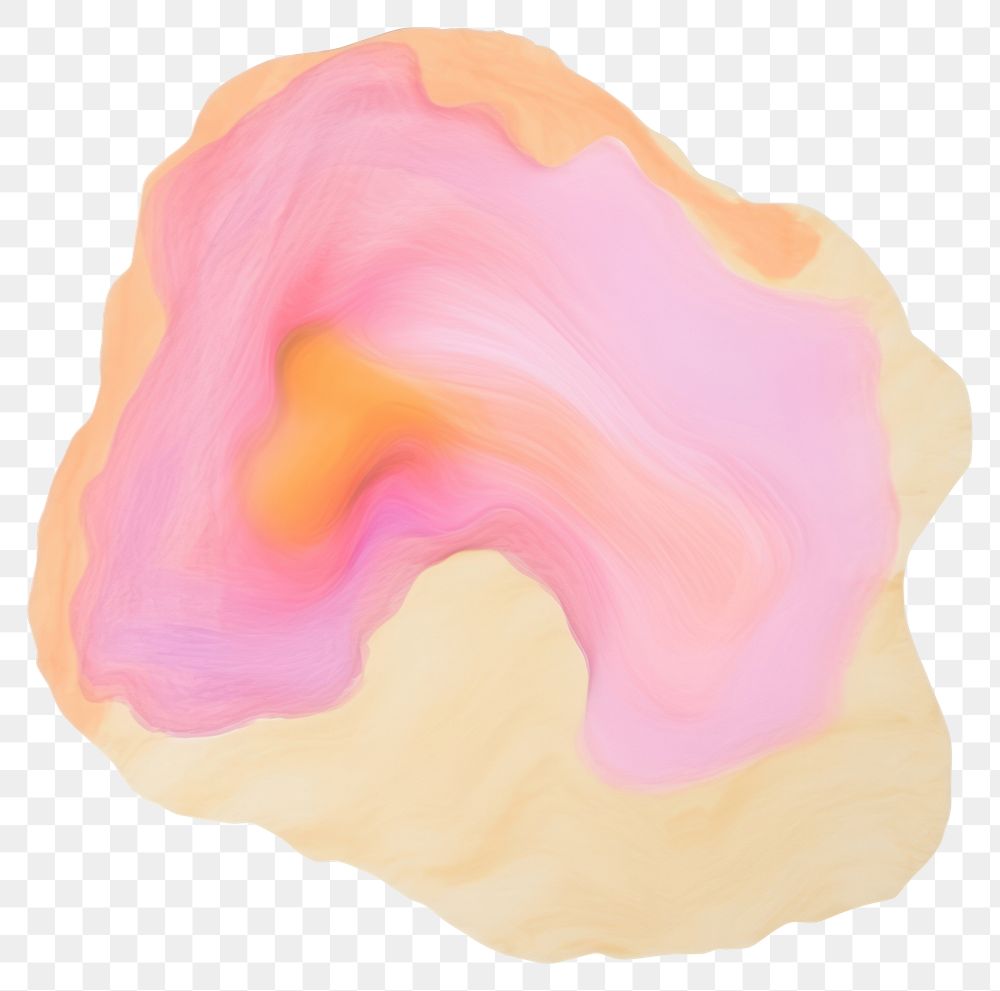 PNG Blob marble distort shape abstract petal white background