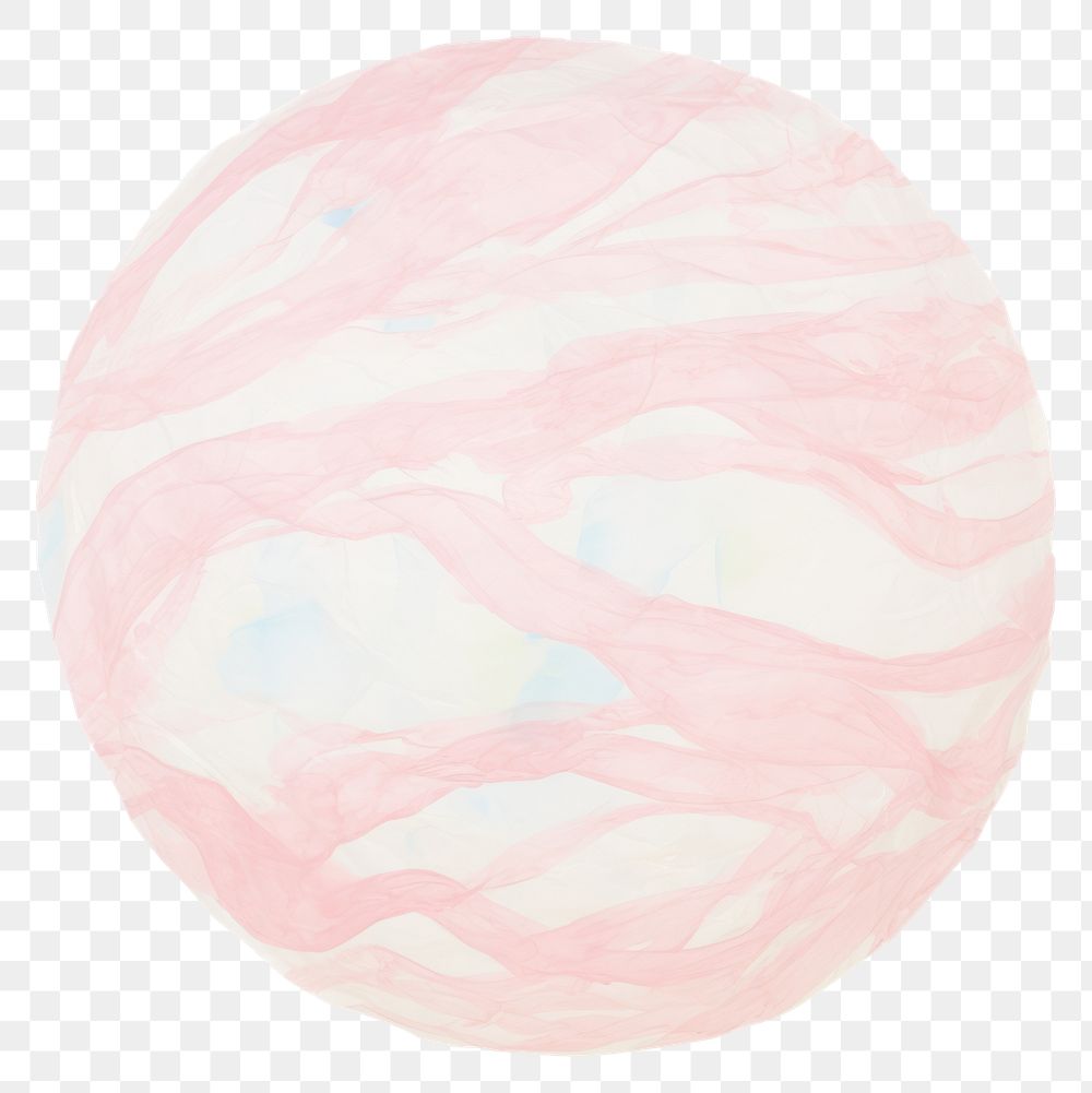 PNG Bubblegum marble distort shape abstract sphere paper.