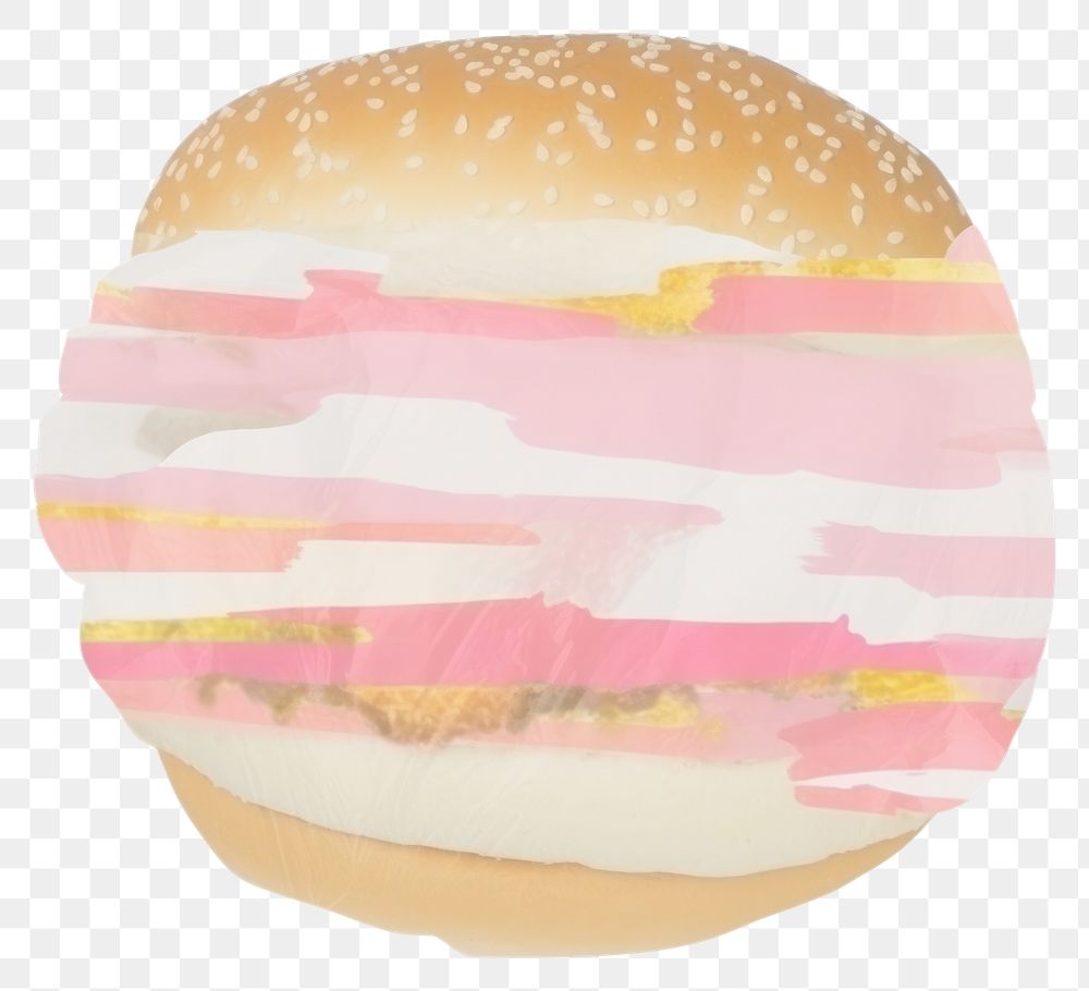 PNG Burger marble distort shape bread food bun.