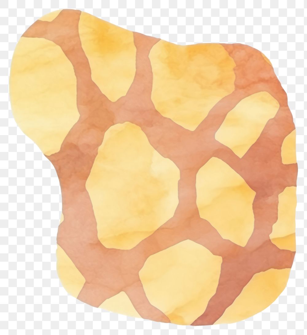 PNG Giraffe print marble distort shape paper white background magnification.