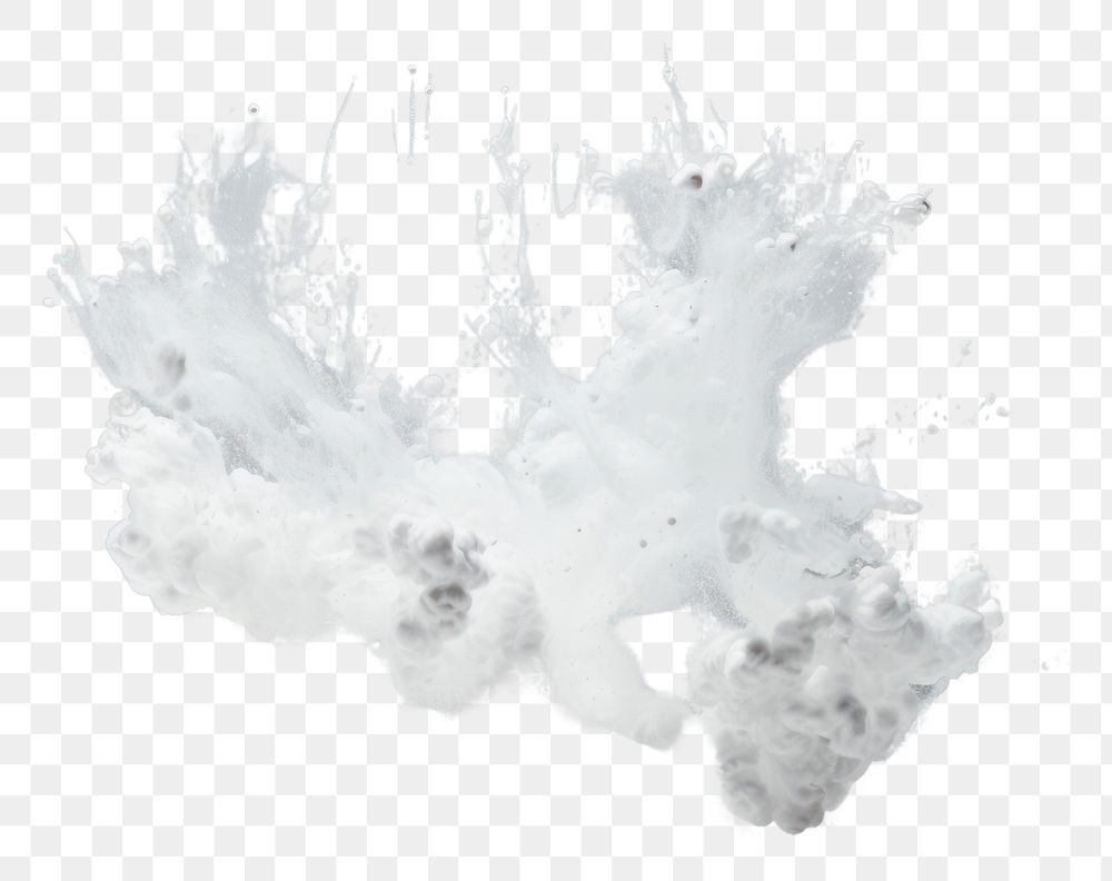 PNG Cloud splattered simplicity splashing. AI generated Image by rawpixel.