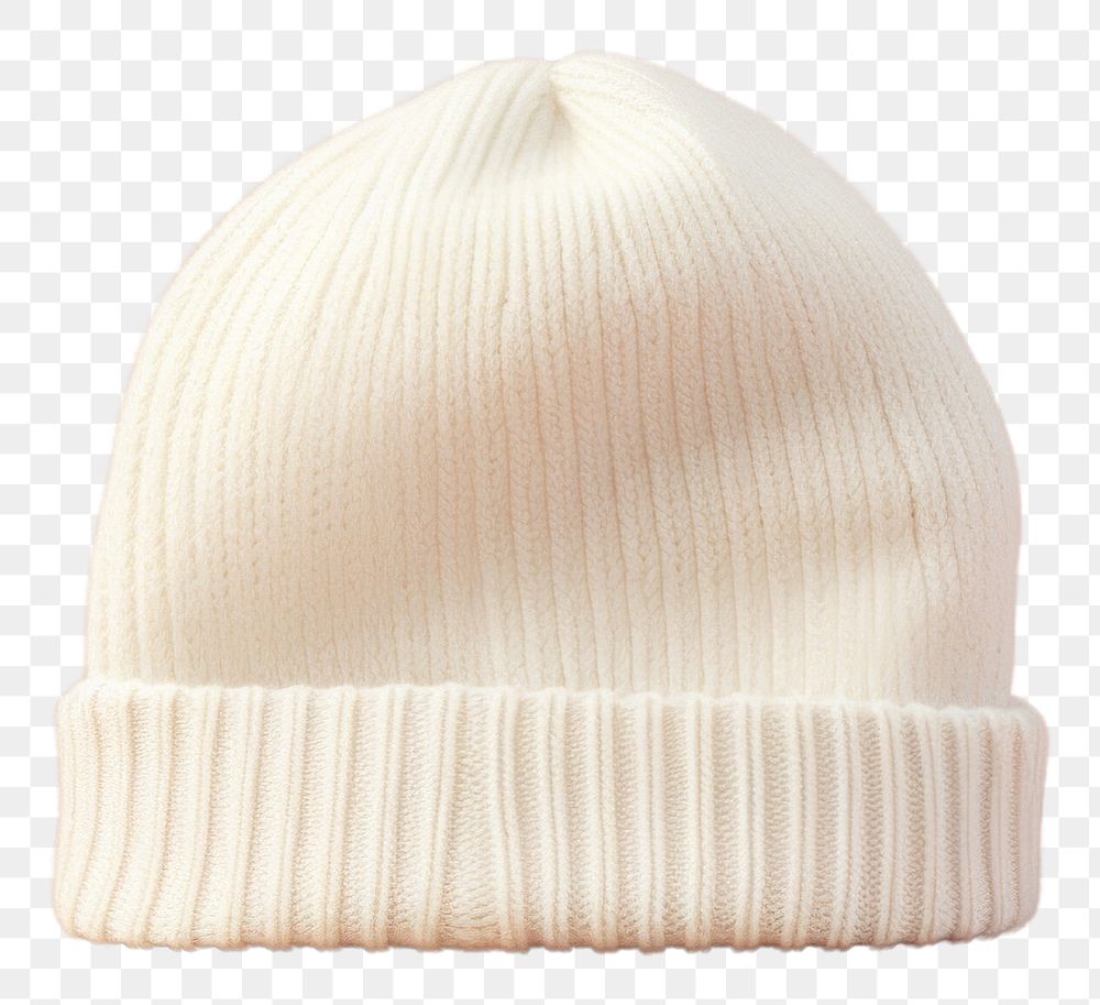 PNG  Beanie white headwear headgear.