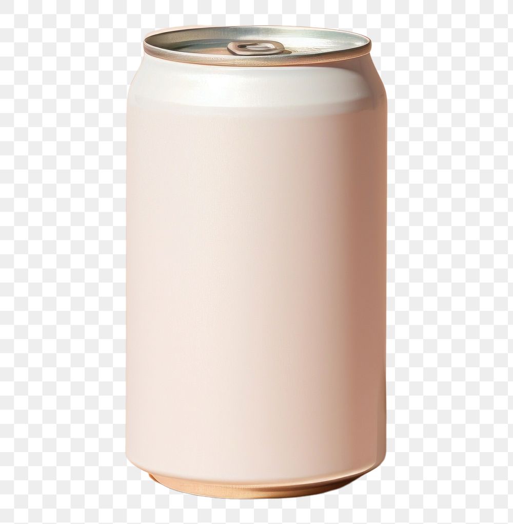 PNG  Can mockup refreshment container cylinder.
