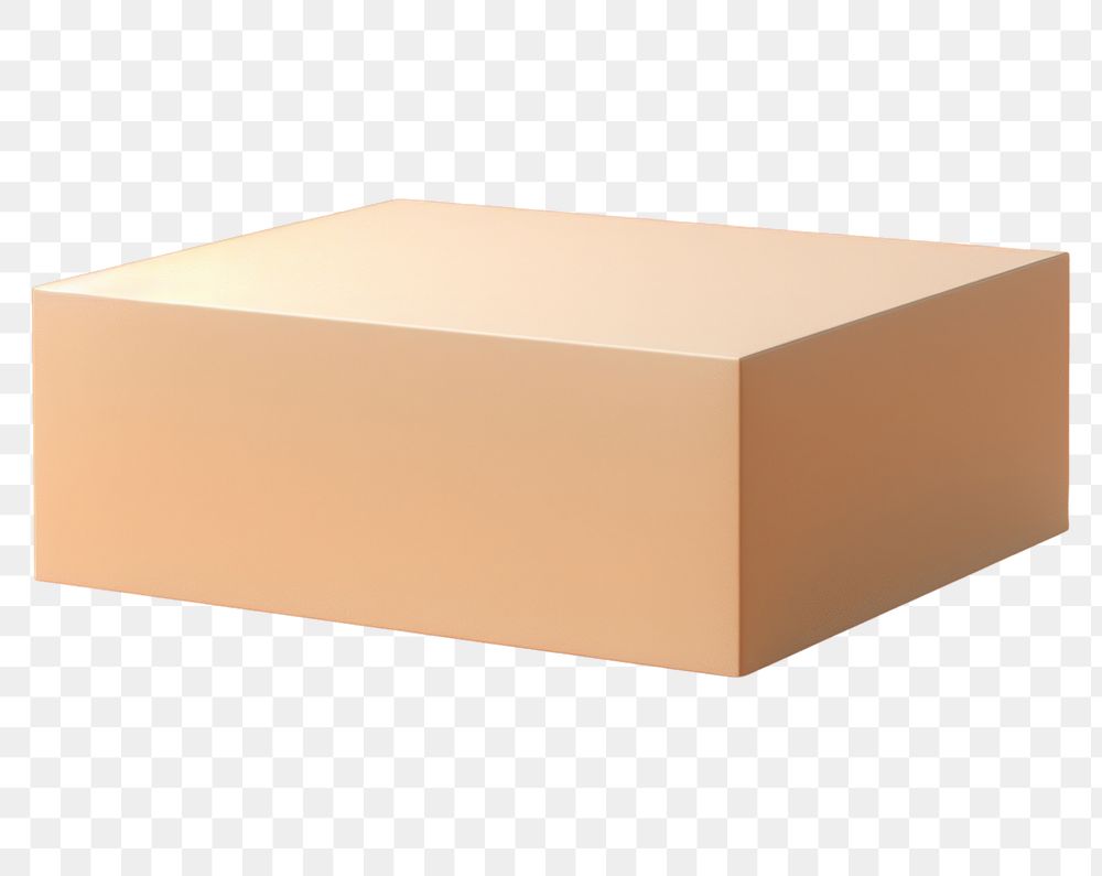 PNG Packaging mockup carton white box.