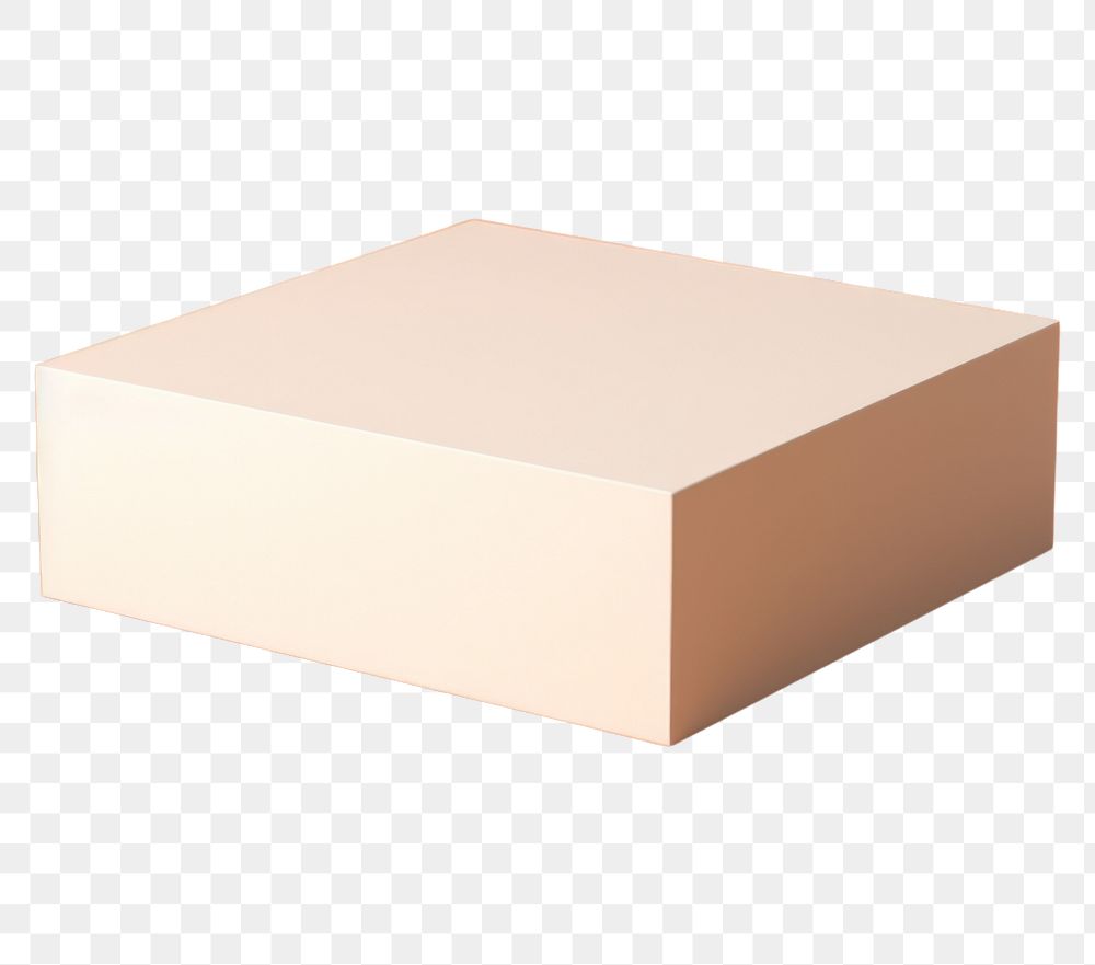 PNG Packaging mockup carton white box.