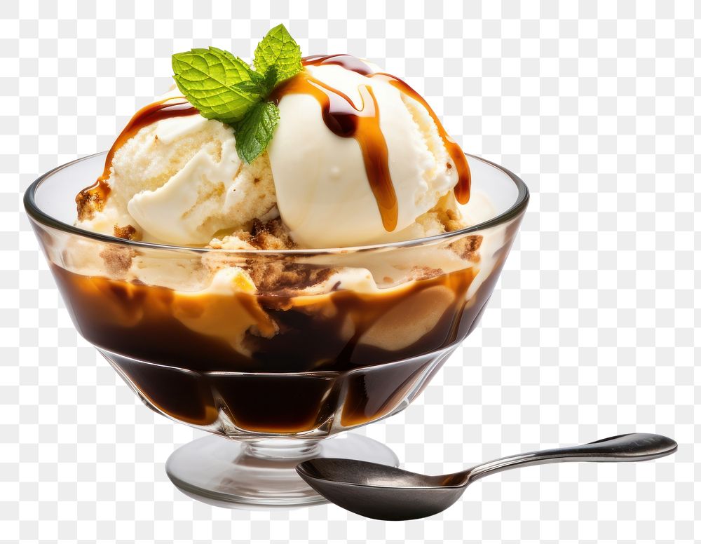 PNG Affogato dessert sundae cream.