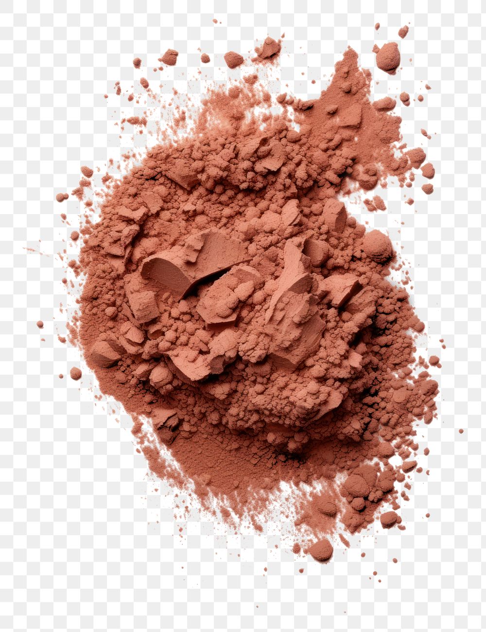 PNG Brown powder makeup white background ingredient. AI generated Image by rawpixel.