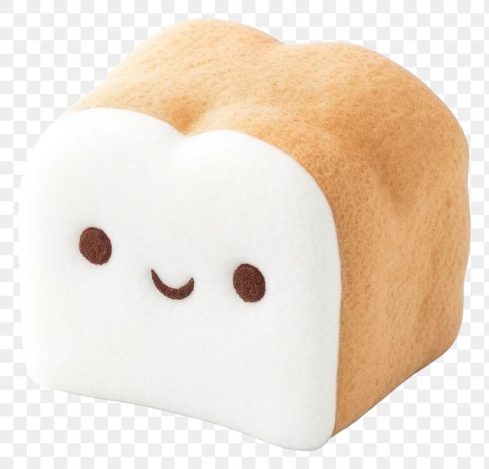 PNG Bread plush food white background.