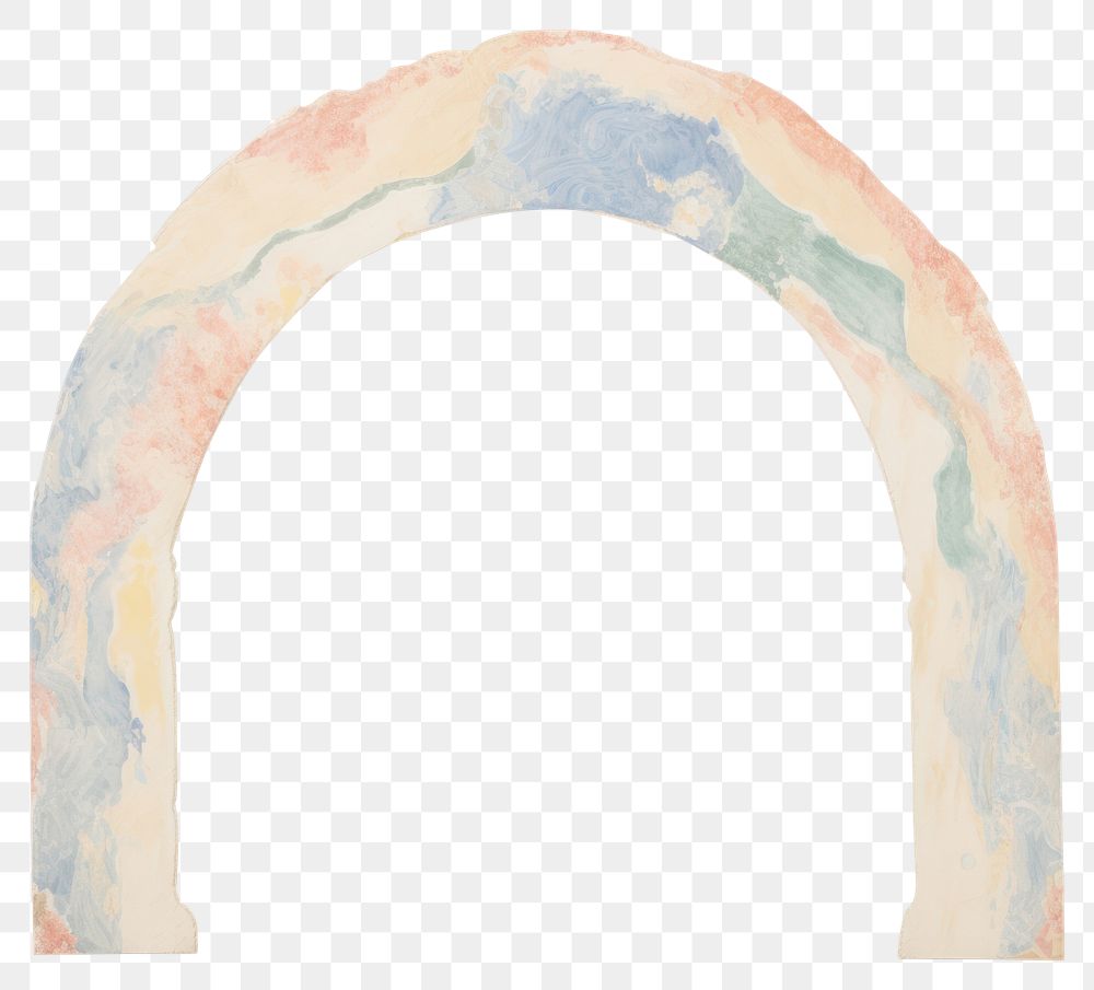 PNG Marble distort arch shape architecture painting art.