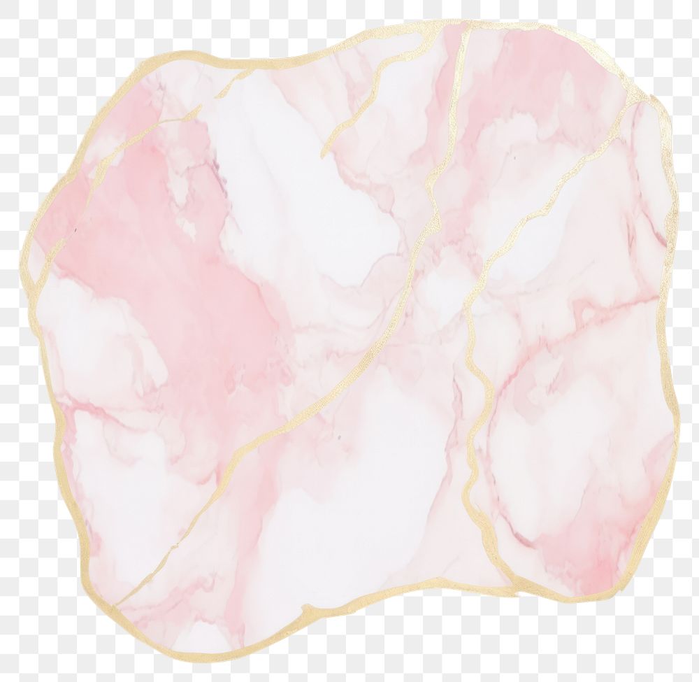 PNG Pink gold marble distort shape backgrounds abstract mineral.