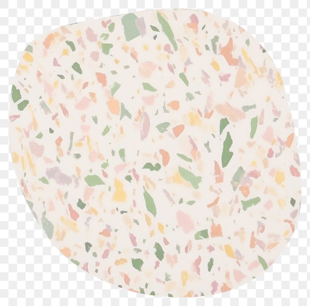 PNG Terrazzo marble distort shape backgrounds confetti paper.