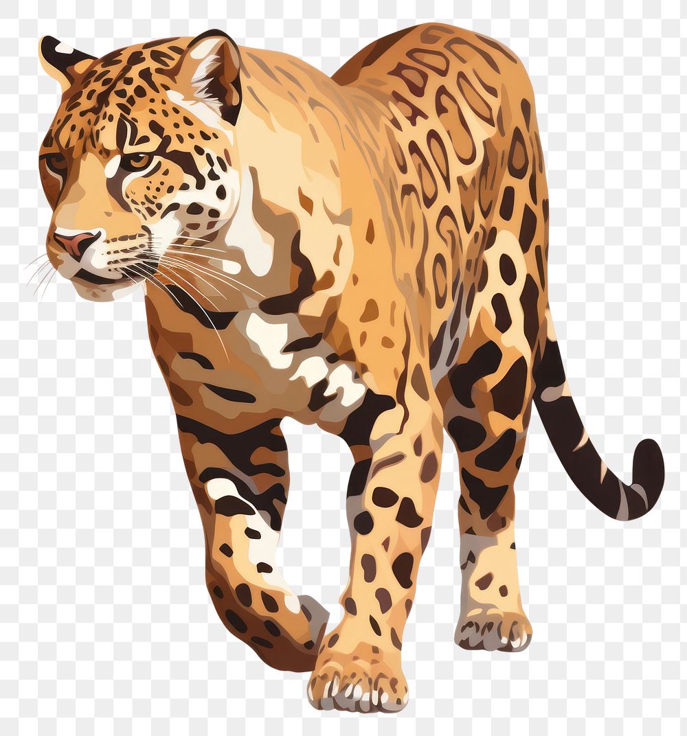 PNG  Panter animal wildlife leopard. AI generated Image by rawpixel.