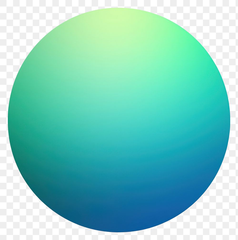 PNG  Blurred gradient illustration circle abstract sphere green.