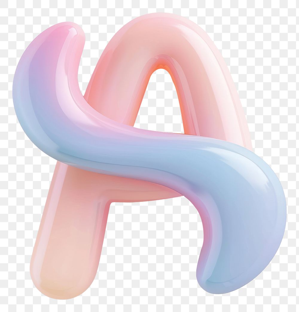 PNG Letter A shape creativity toothpaste.
