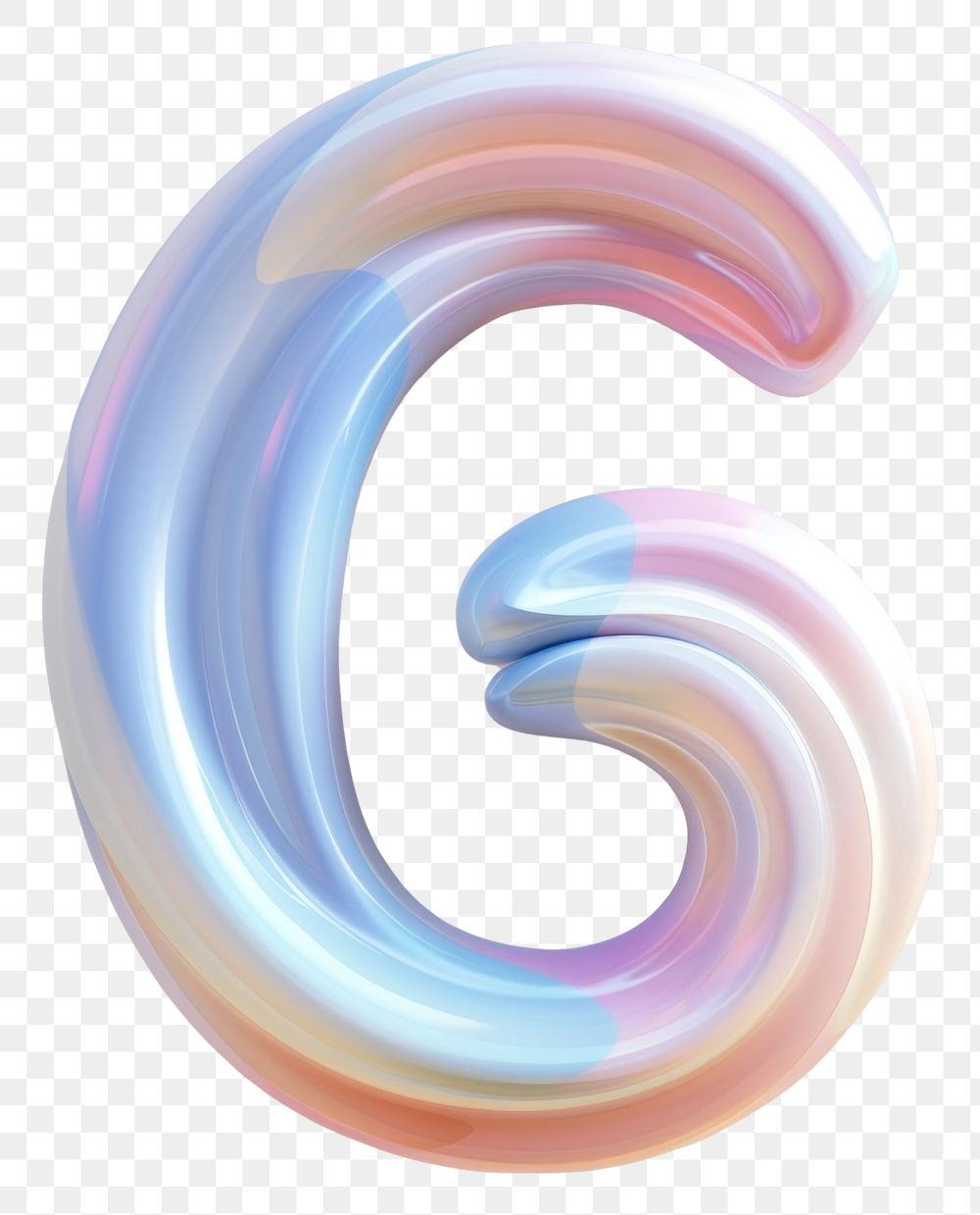 PNG Letter G abstract spiral symbol.