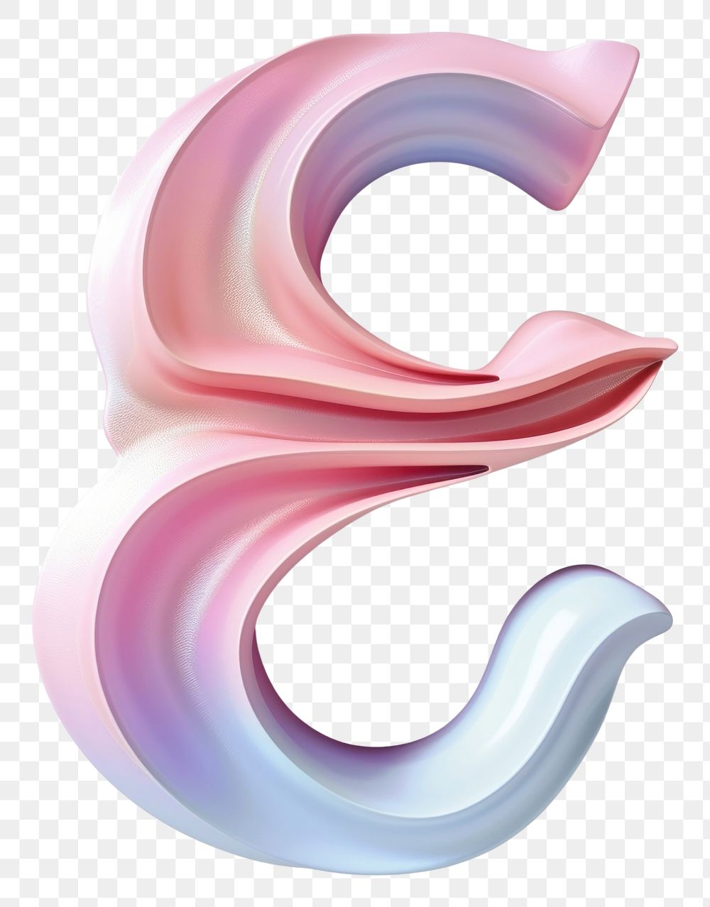 PNG Letter E symbol curve shape.