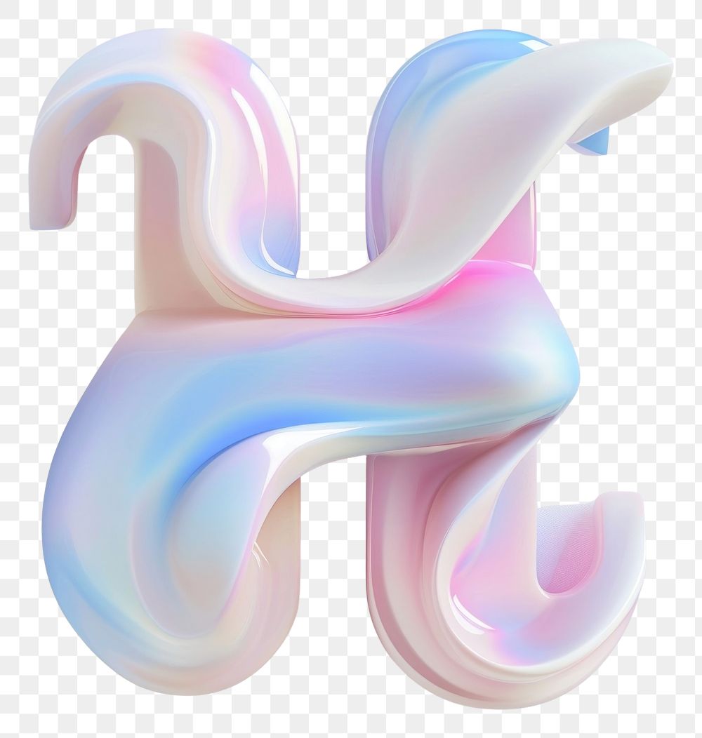 PNG Letter H abstract curve shape.