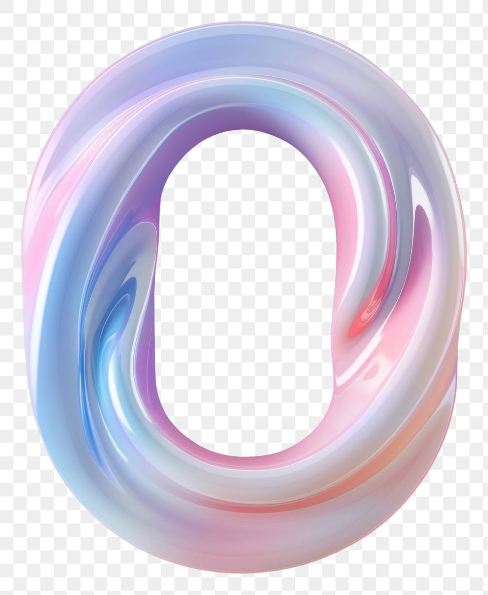 PNG Letter O abstract jewelry shape.