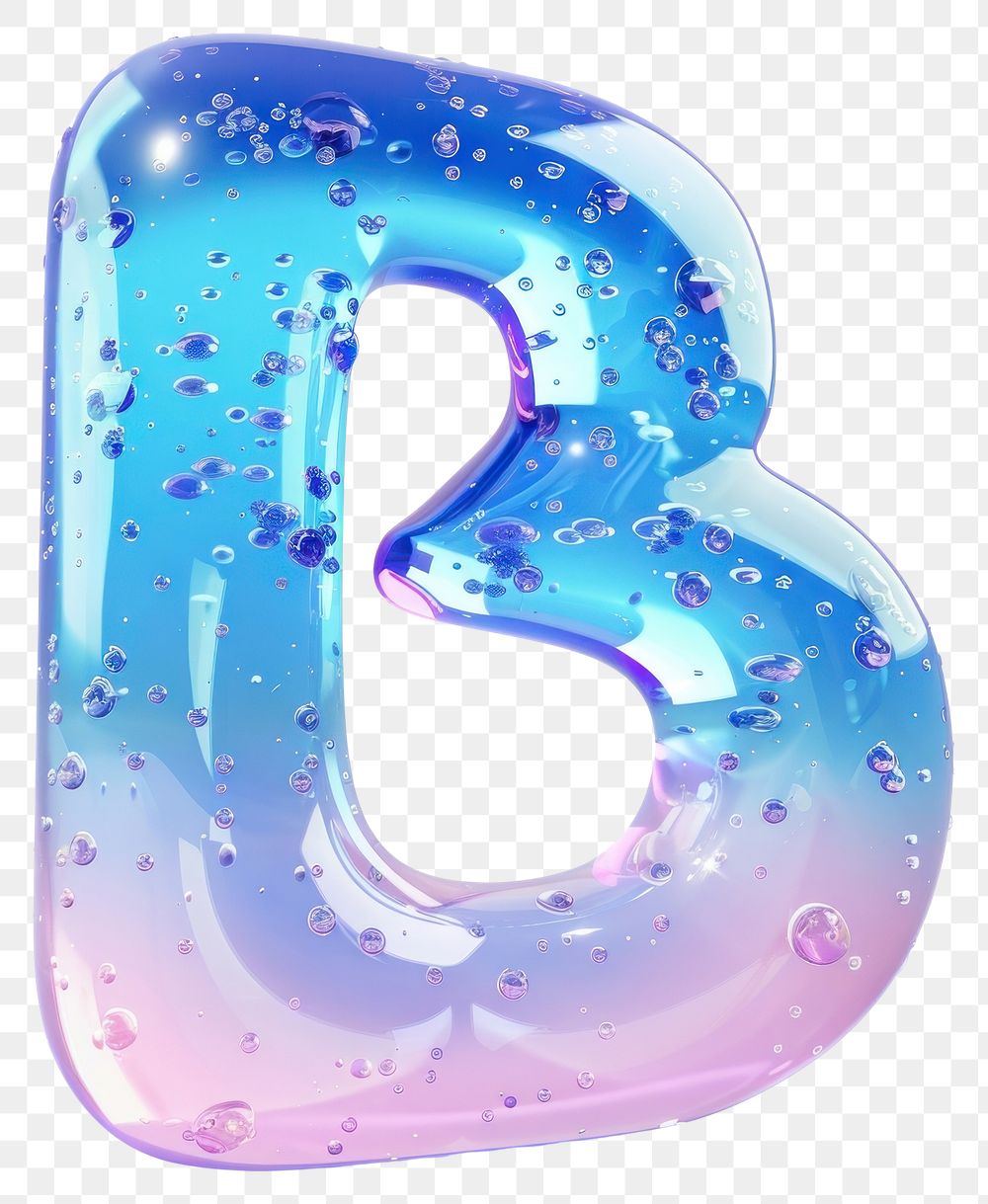 PNG Letter B bubble number symbol.