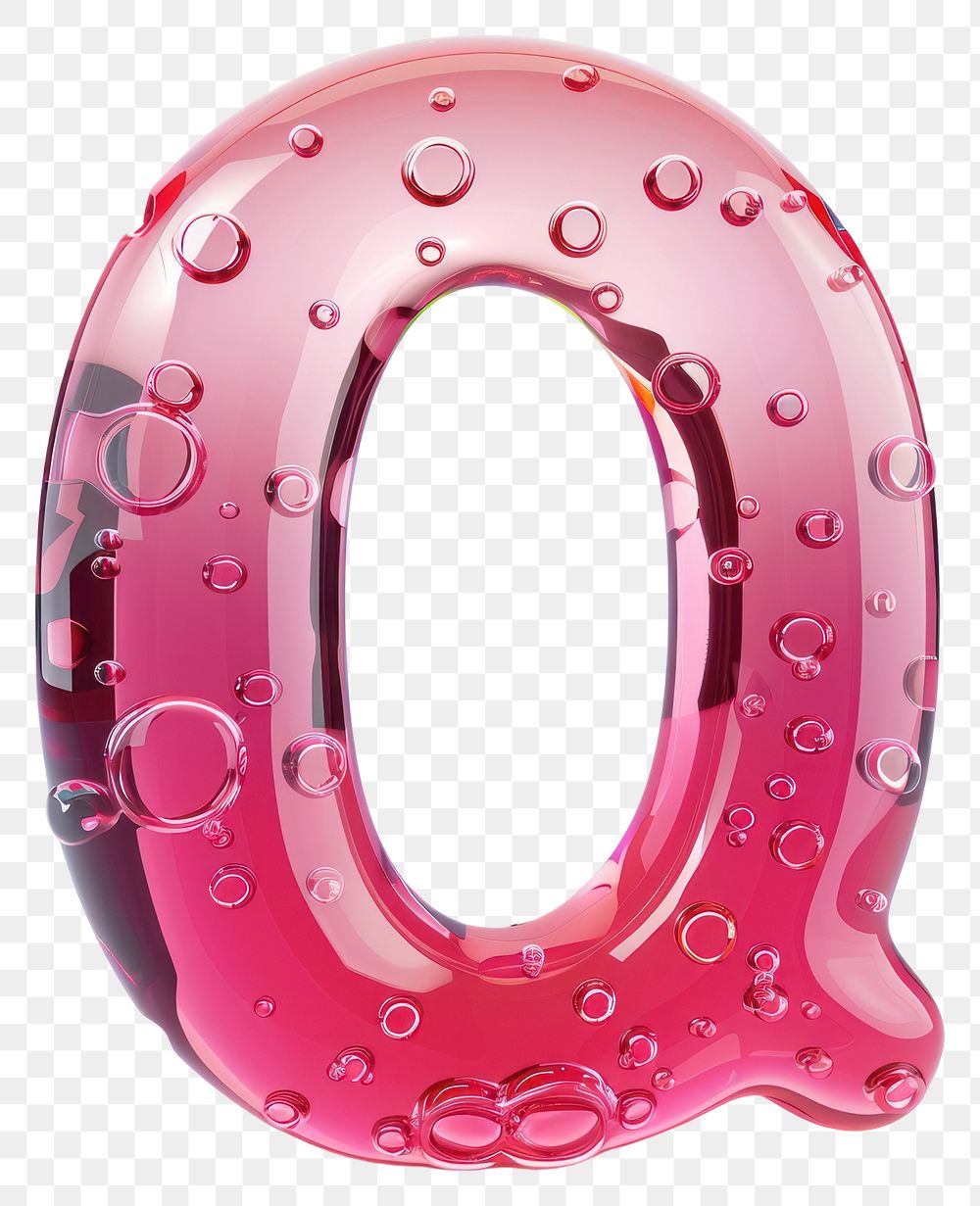 PNG Letter Q bubble number symbol.
