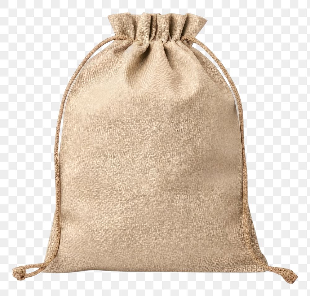 PNG A drawstring bag mockup handbag gray gray background.