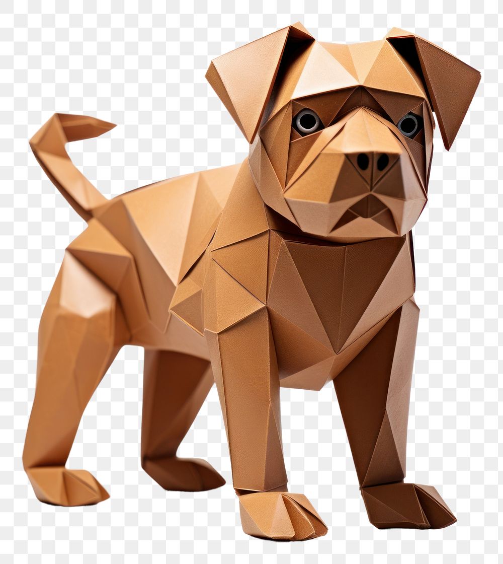 PNG Dog origami art paper.