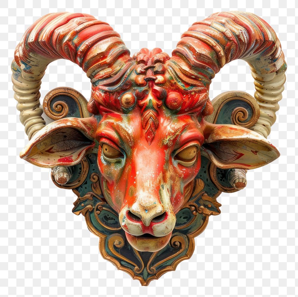 PNG Aries art white background representation.