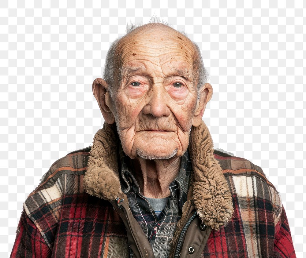 PNG Elderly person portrait adult photo.