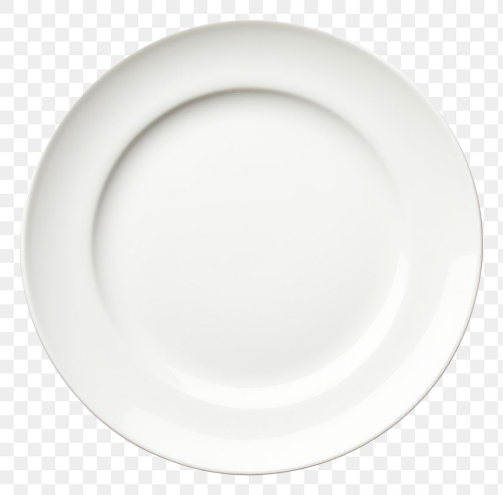 PNG Empty plate porcelain white white background.