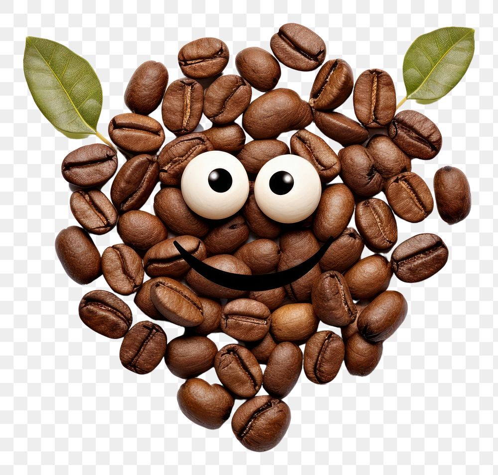 PNG Coffee white background anthropomorphic coffee beans.