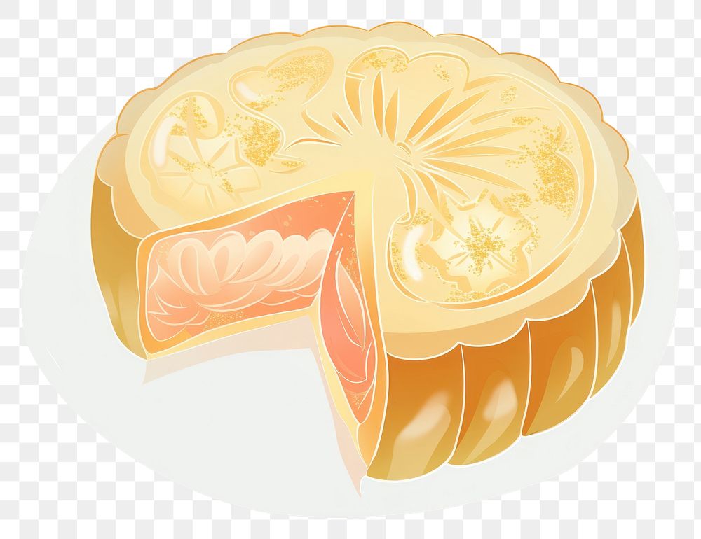 PNG Mooncake chinese food freshness beverage.