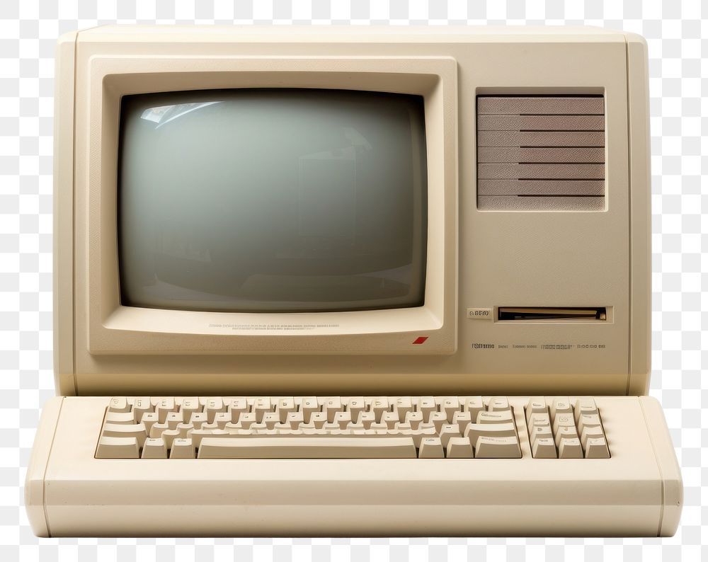 PNG Old computer white background electronics television.