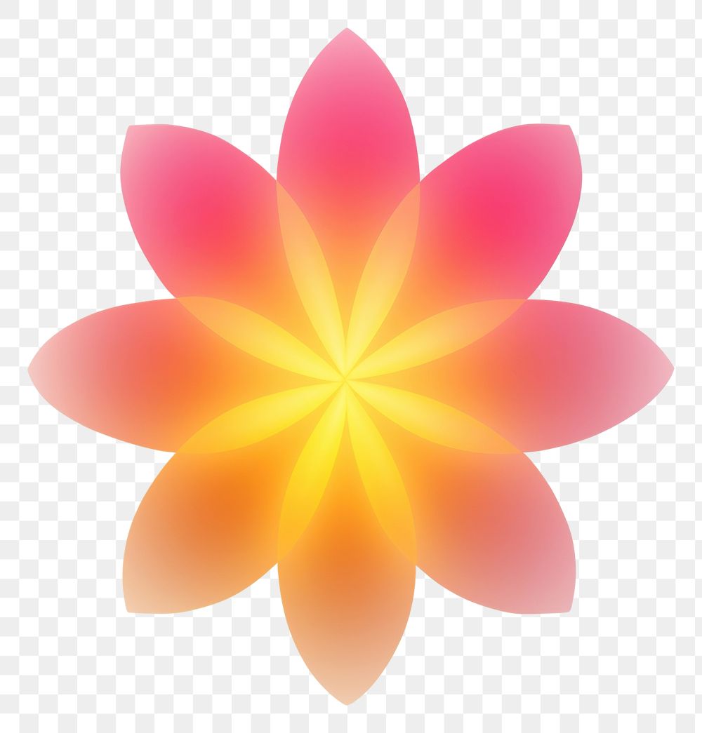 PNG  Abstract blurred gradient illustration shape star pattern flower nature.