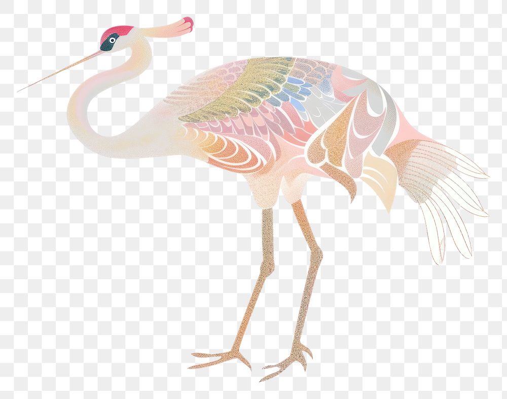 PNG Crane chinese flamingo animal bird.