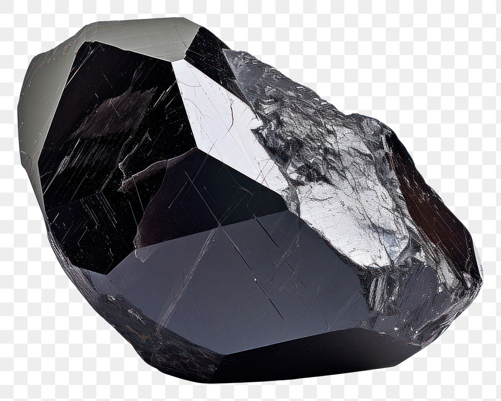 PNG Obsidian gem gemstone mineral crystal.