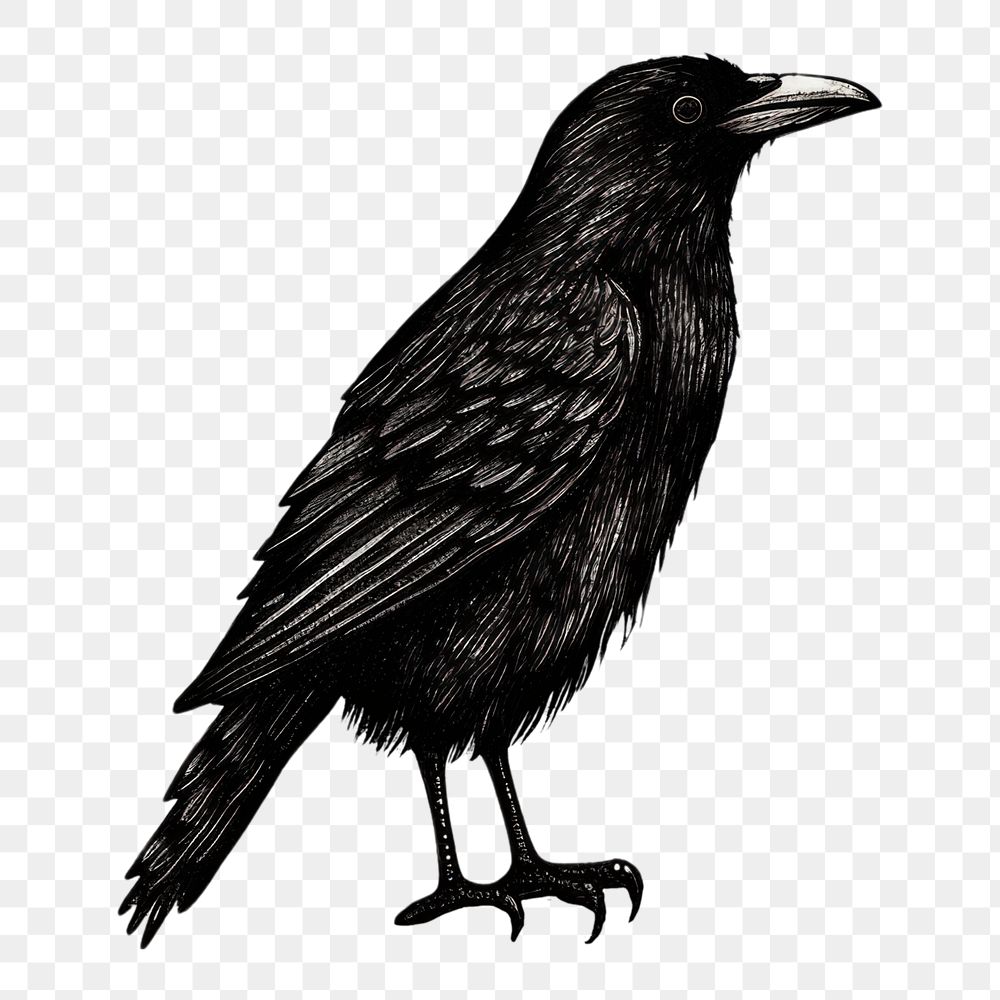 PNG Crow drawing animal bird.