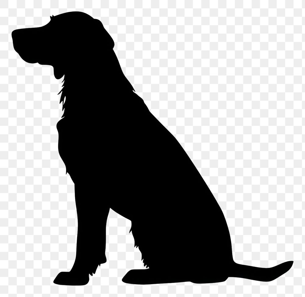 PNG Dog silhouette animal mammal pet.