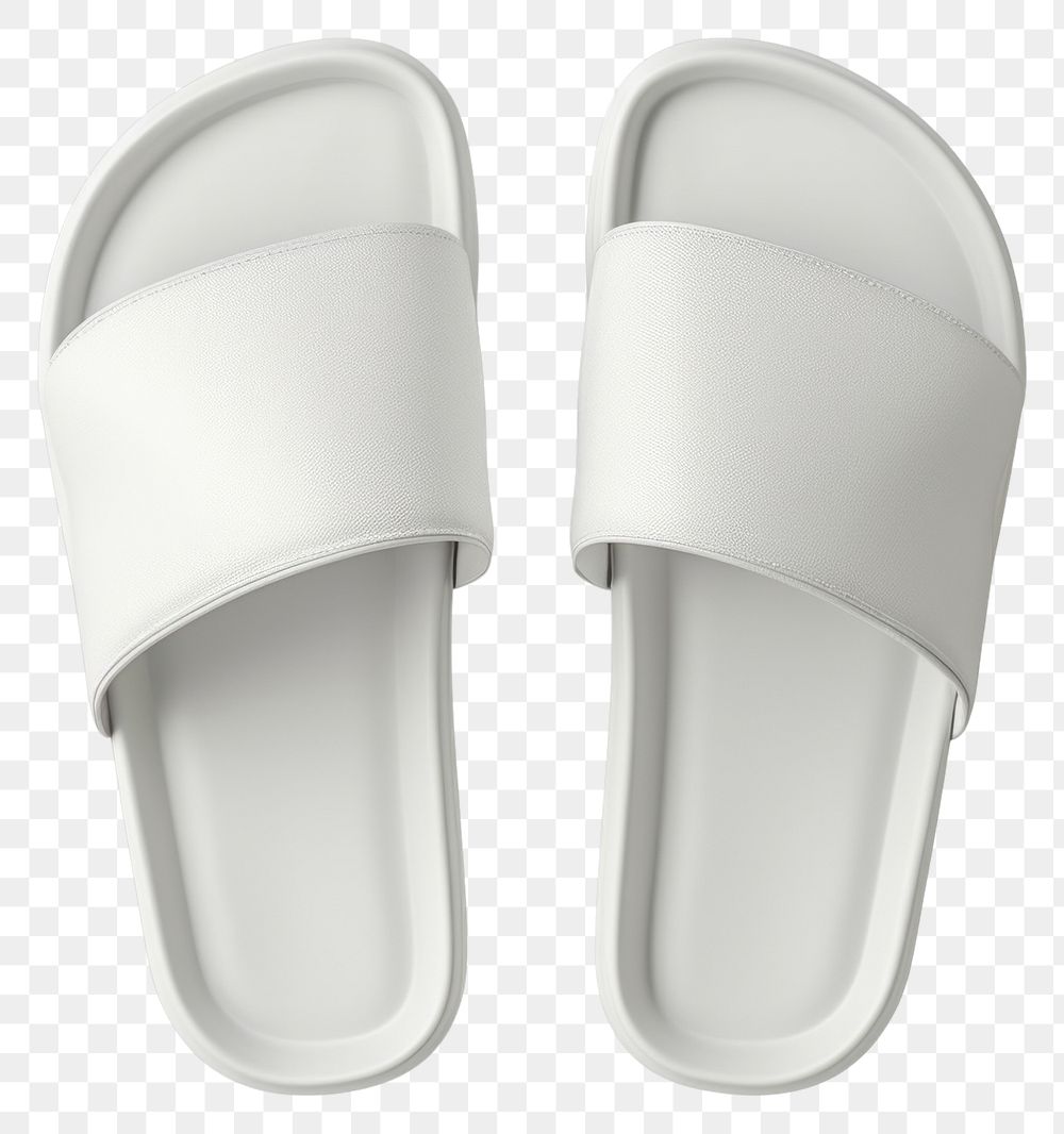 PNG Slipper mockup footwear shoe flip-flops.