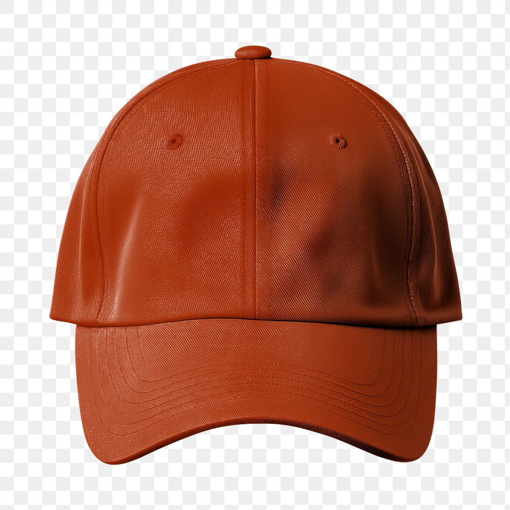 PNG dull orange cap, transparent background