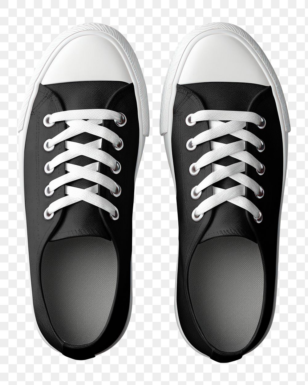 PNG black canvas sneakers, transparent background