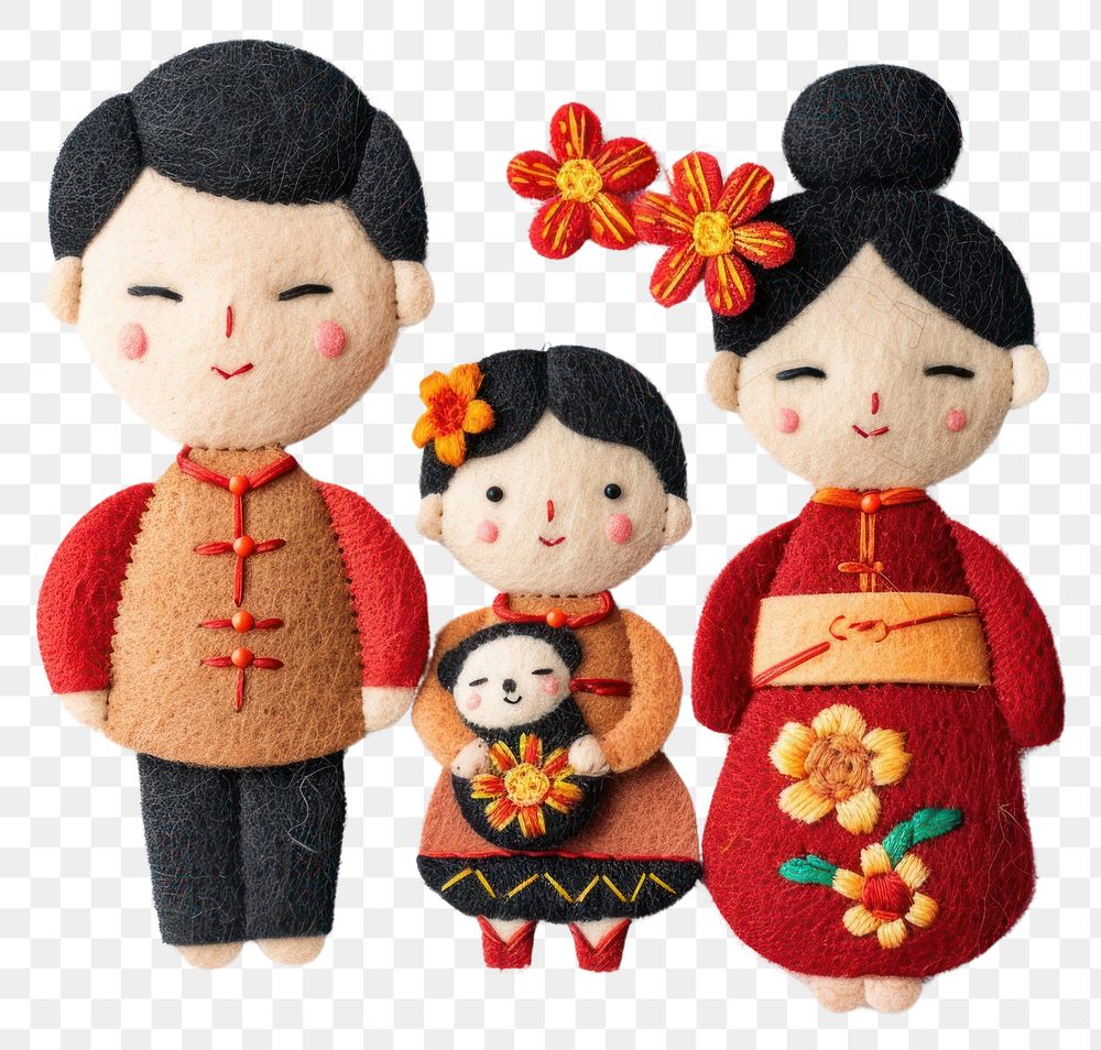 PNG Family craft cute doll.